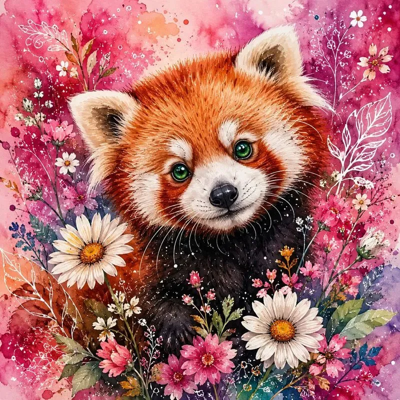 Fantasy Watercolor Animal Portraits