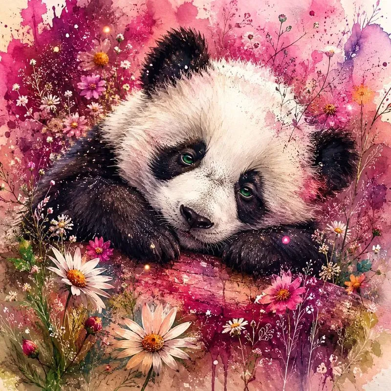 Fantasy Watercolor Animal Portraits