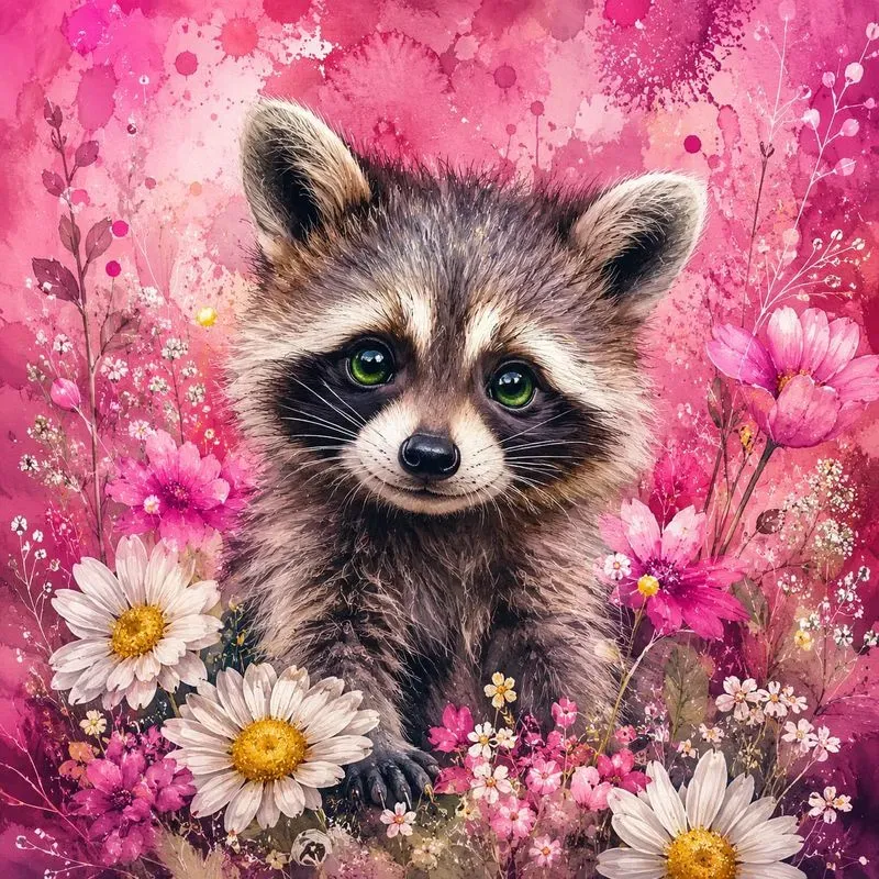 Fantasy Watercolor Animal Portraits