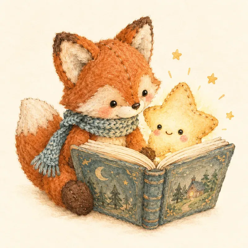 Vintage Felted Storybook Friends