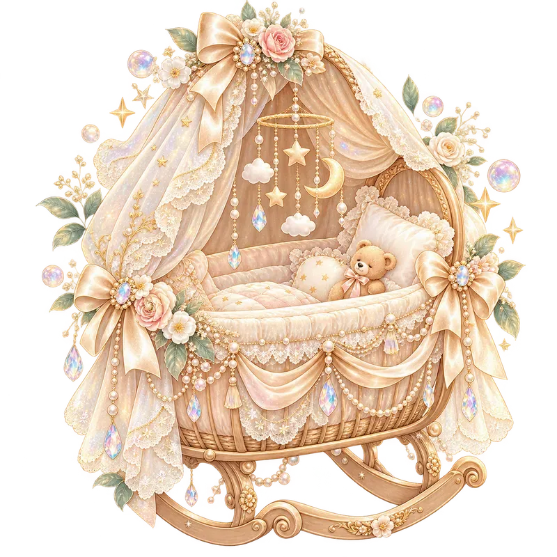 Dreamy Pastel Baby Shower Clipart Art