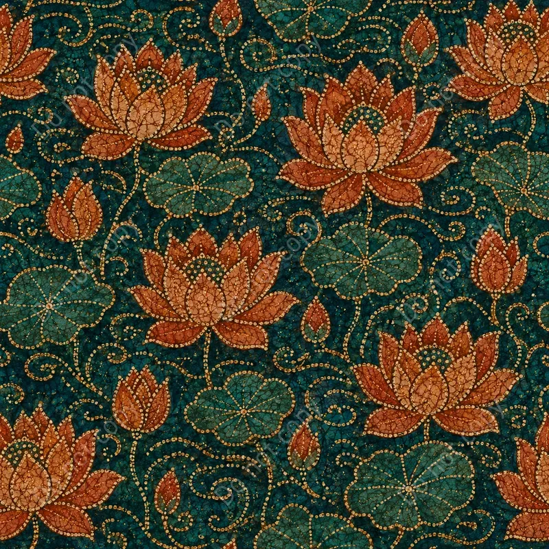 Batik Wax Resist Seamless Tiles