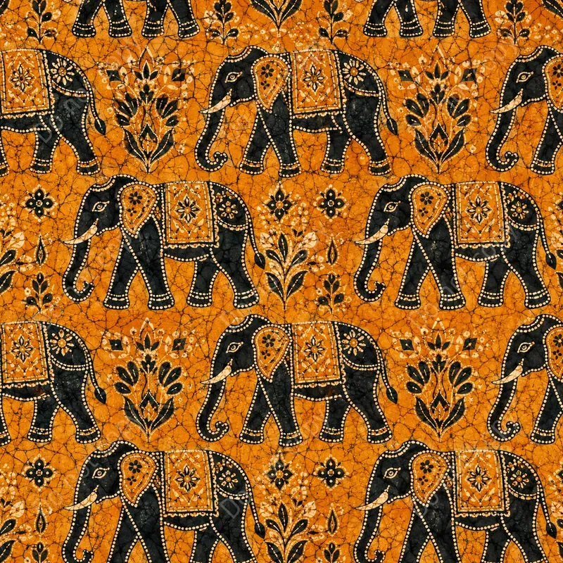 Batik Wax Resist Seamless Tiles
