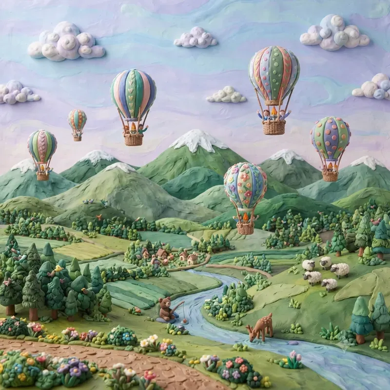 Claymation Nature Landscapes