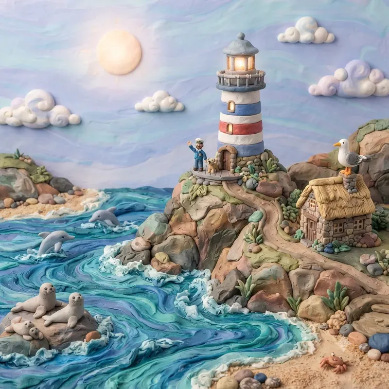 Claymation Nature Landscapes