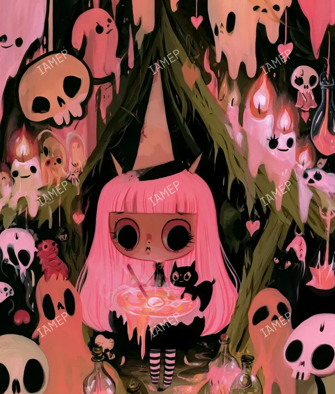 Creepycute Gothic Storybook Art