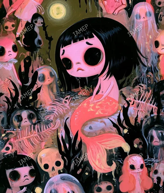 Creepycute Gothic Storybook Art