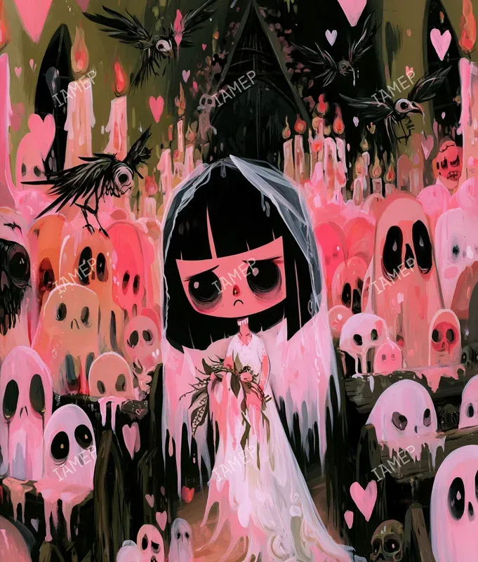 Creepycute Gothic Storybook Art