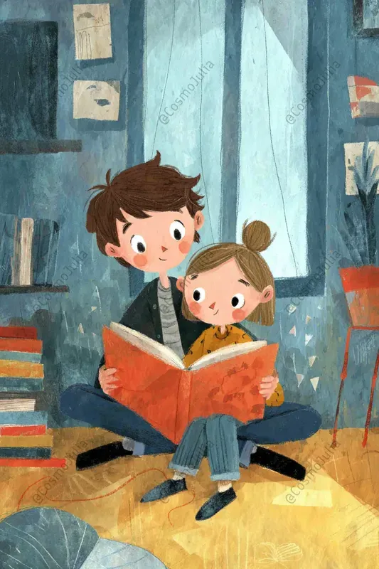 Cozy Childrens Watercolor Moments