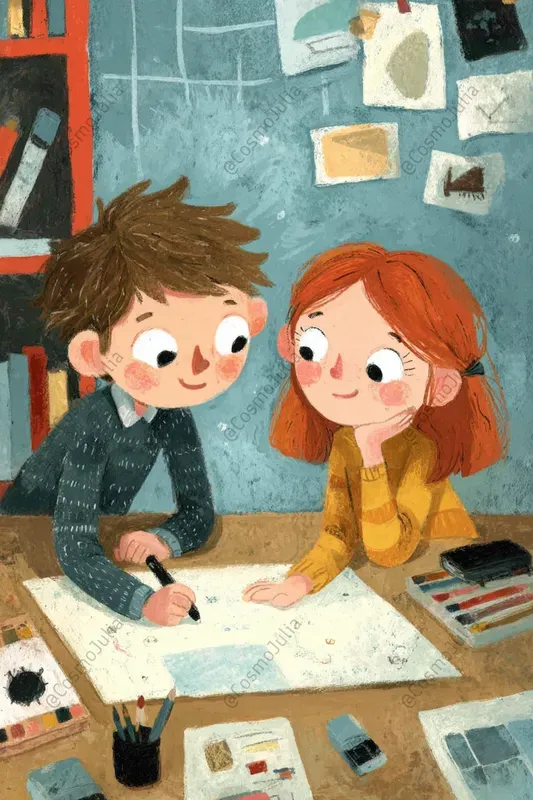 Cozy Childrens Watercolor Moments