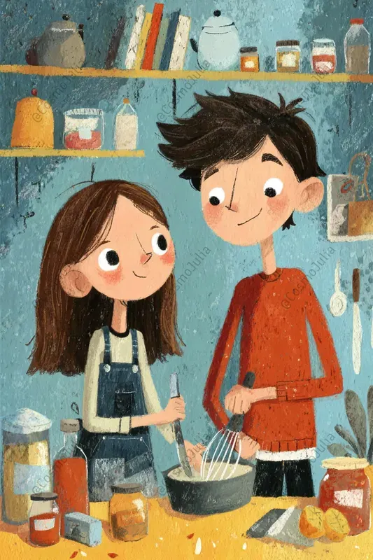 Cozy Childrens Watercolor Moments