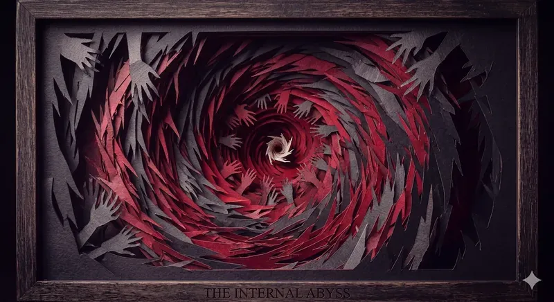 3d Papercut Nightmare Diorama Art