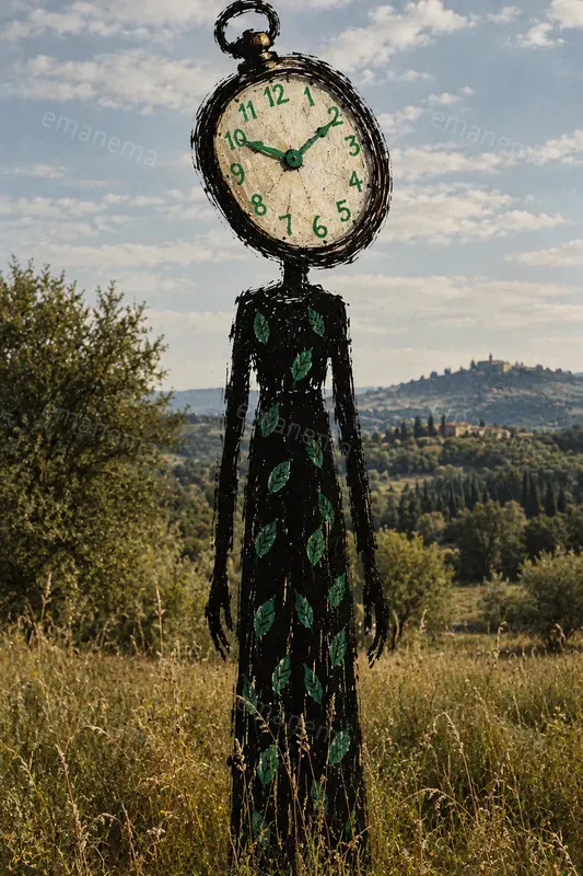 Primitive Figure Surreal Mixed Media Art