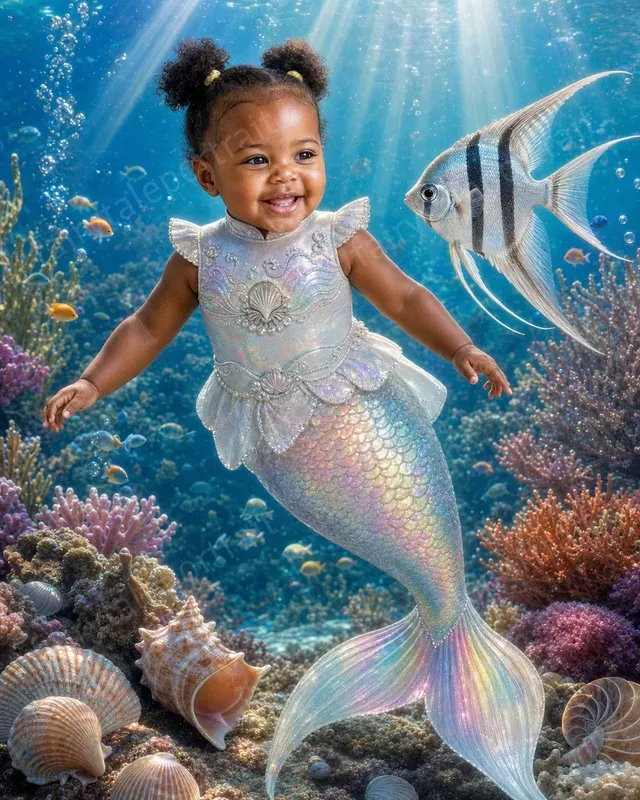 Mermaid Child Photo Storybook Portraits