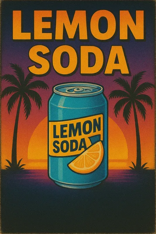 Retro Tropical Drink Ad Posters