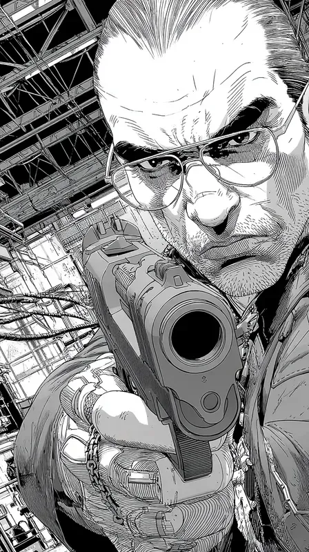 Gritty Cyberpunk Manga Portraits