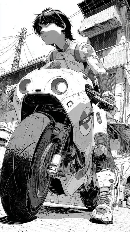 Gritty Cyberpunk Manga Portraits