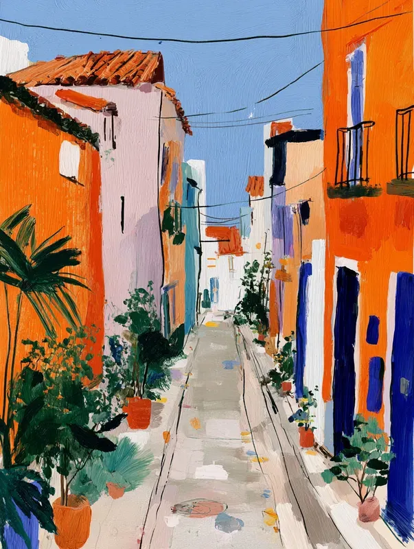 Modern Naive Decorative Paintings