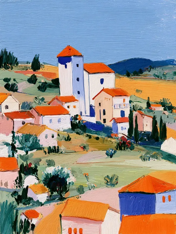 Modern Naive Decorative Paintings