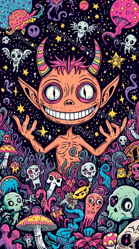Surreal Psychedelic Doodle Illustrations