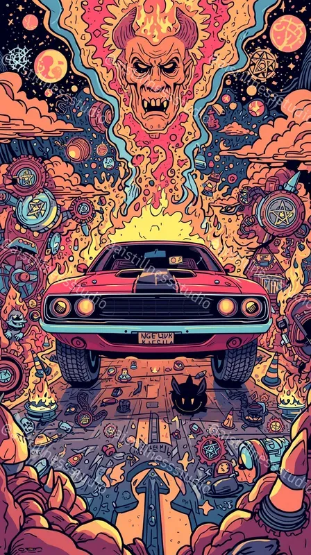 Surreal Psychedelic Doodle Illustrations