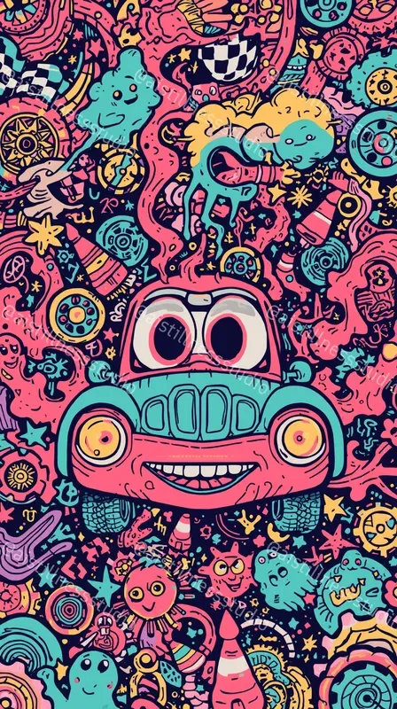 Surreal Psychedelic Doodle Illustrations