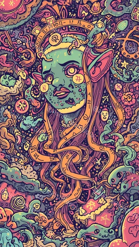 Surreal Psychedelic Doodle Illustrations