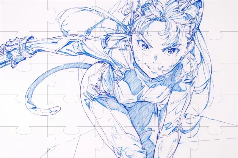 Anime Douga Keyframe Drawings