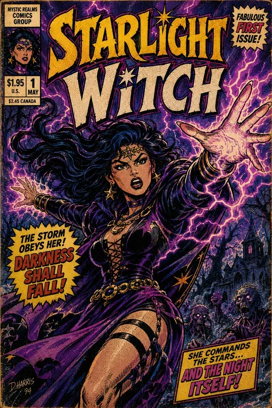 Retro Comic Book Cover Generator