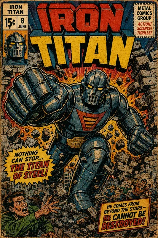 Retro Comic Book Cover Generator