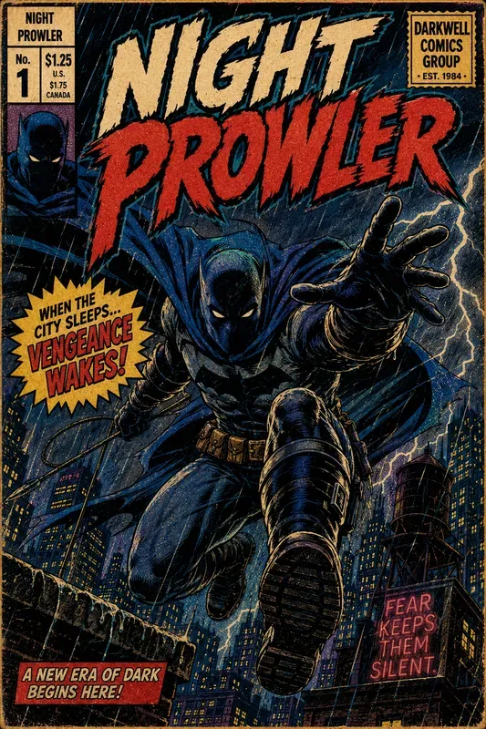 Retro Comic Book Cover Generator