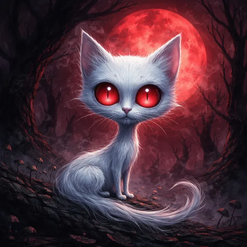 Eerie Big Head Cartoon Creatures