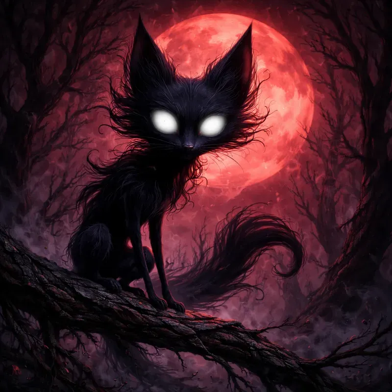 Eerie Big Head Cartoon Creatures