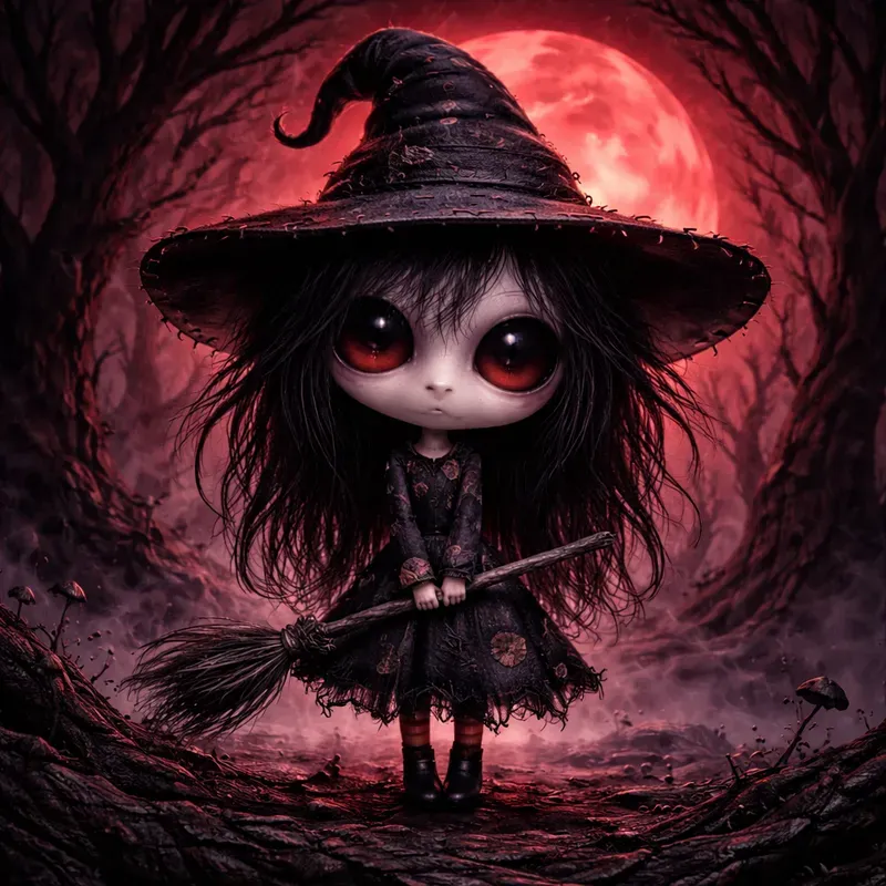 Eerie Big Head Cartoon Creatures