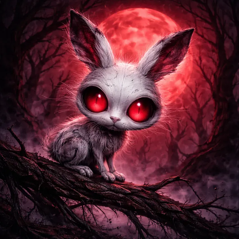 Eerie Big Head Cartoon Creatures