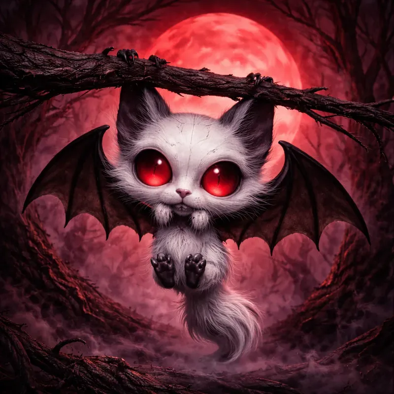 Eerie Big Head Cartoon Creatures