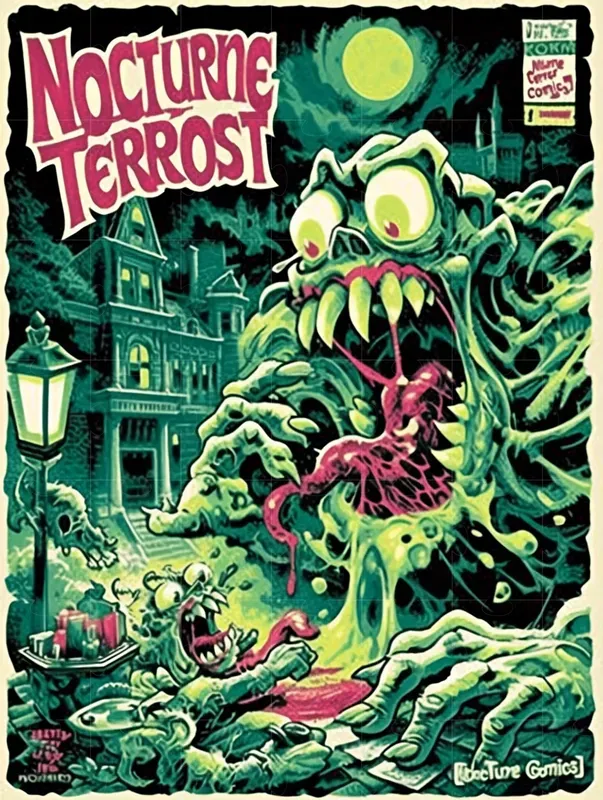 Retro Pulp Horror Poster Designs
