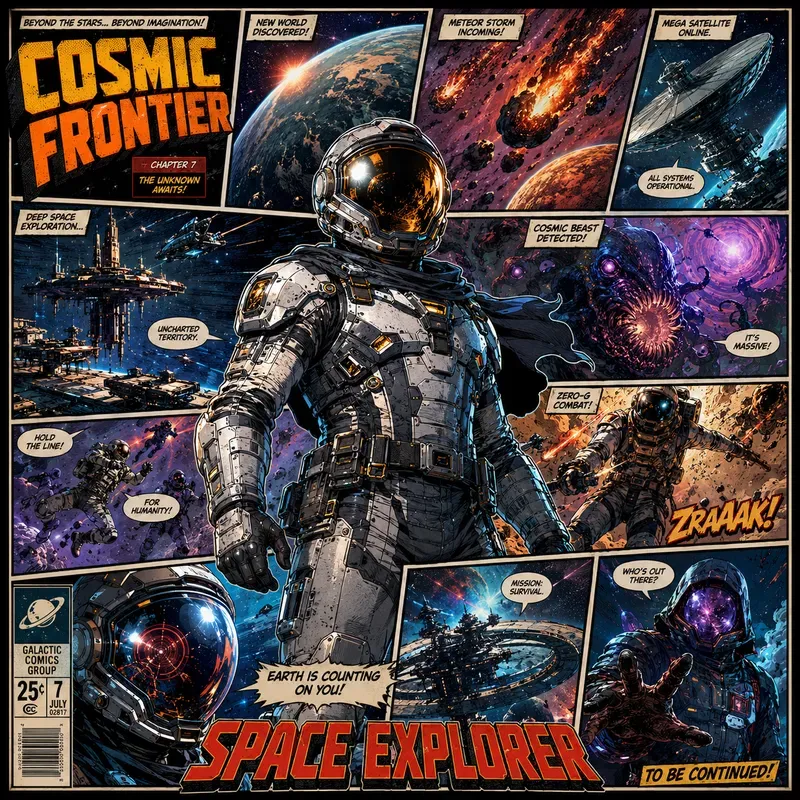 Epic Comic Collage Poster Generator