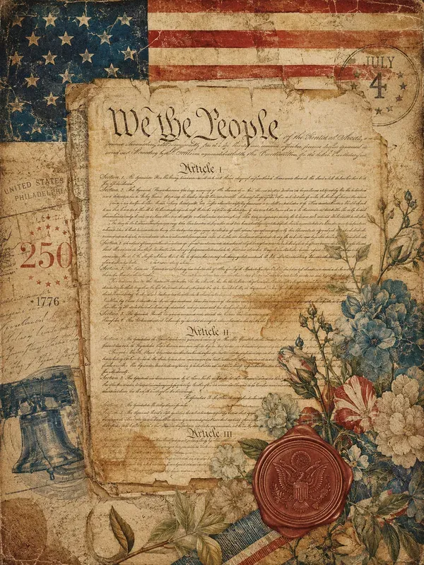Vintage Americana Anniversary Papers