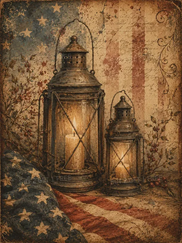 Vintage Americana Anniversary Papers