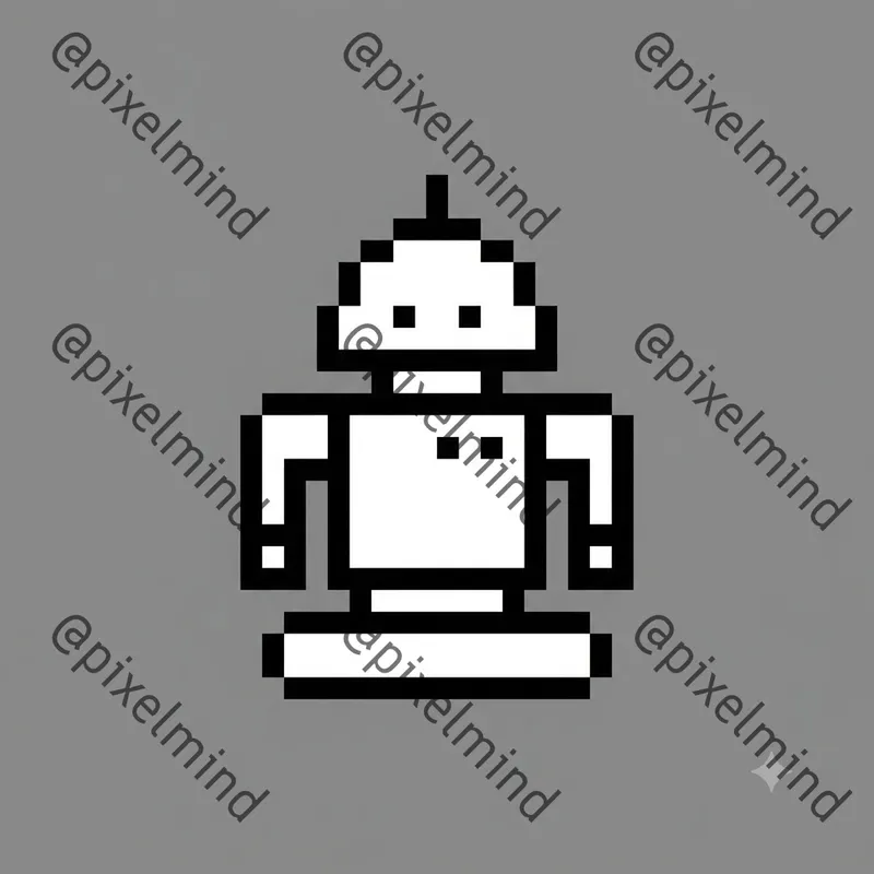 Retro 1bit Pixel Icon Generator