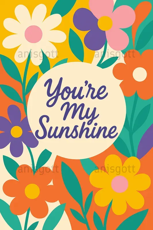 Mothers Day Modern Bloom Greetings Cards
