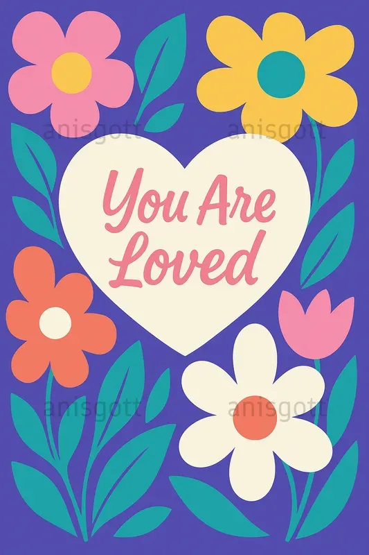 Mothers Day Modern Bloom Greetings Cards