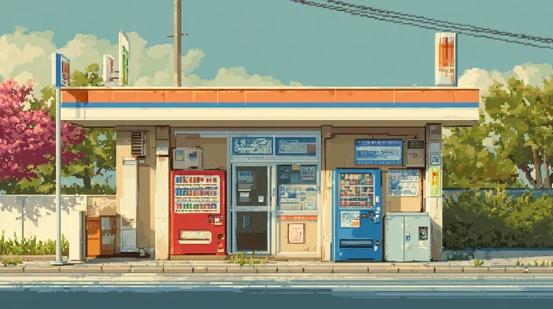 2D Retro Pixel Bg Morning Light