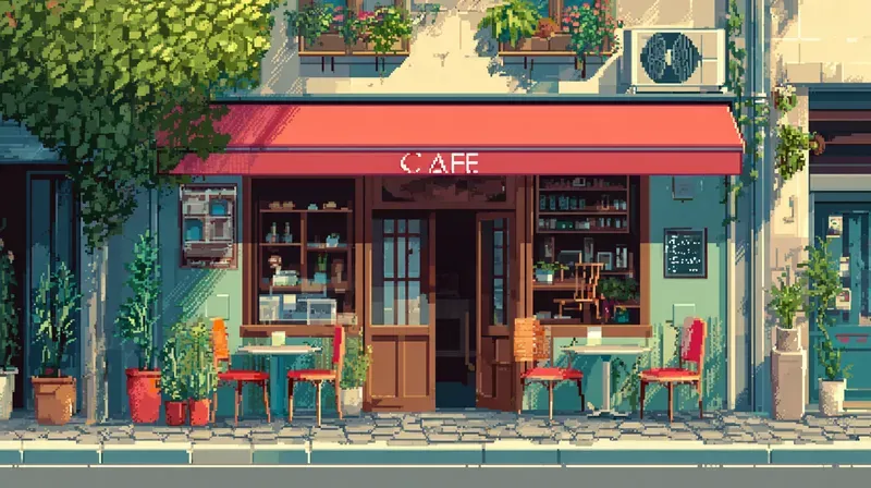 2D Retro Pixel Bg Morning Light