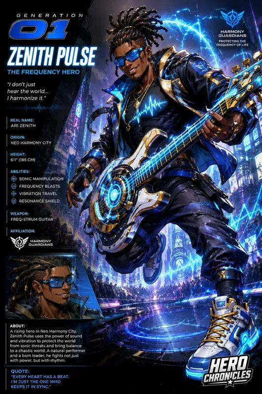 Glossy Comic Characters