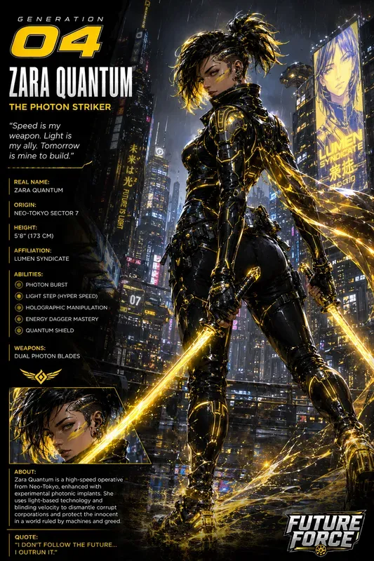 Glossy Comic Characters