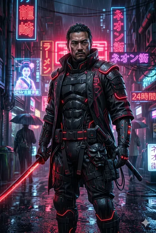 Neon Cyberpunk Portrait Forges