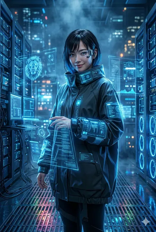Neon Cyberpunk Portrait Forges