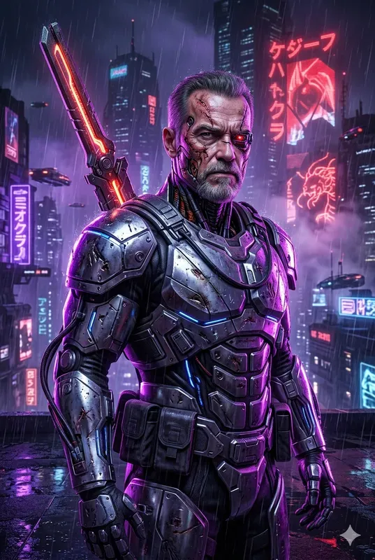 Neon Cyberpunk Portrait Forges